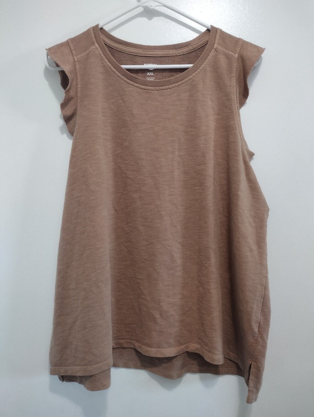 NWT Sonoma Brown Sleeveless Blouse Size 2X
